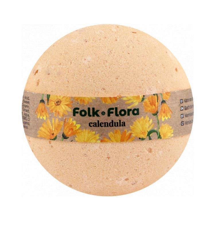 Бомбочка для ванны Календула Folk&Flora 130 г (4751030834740)