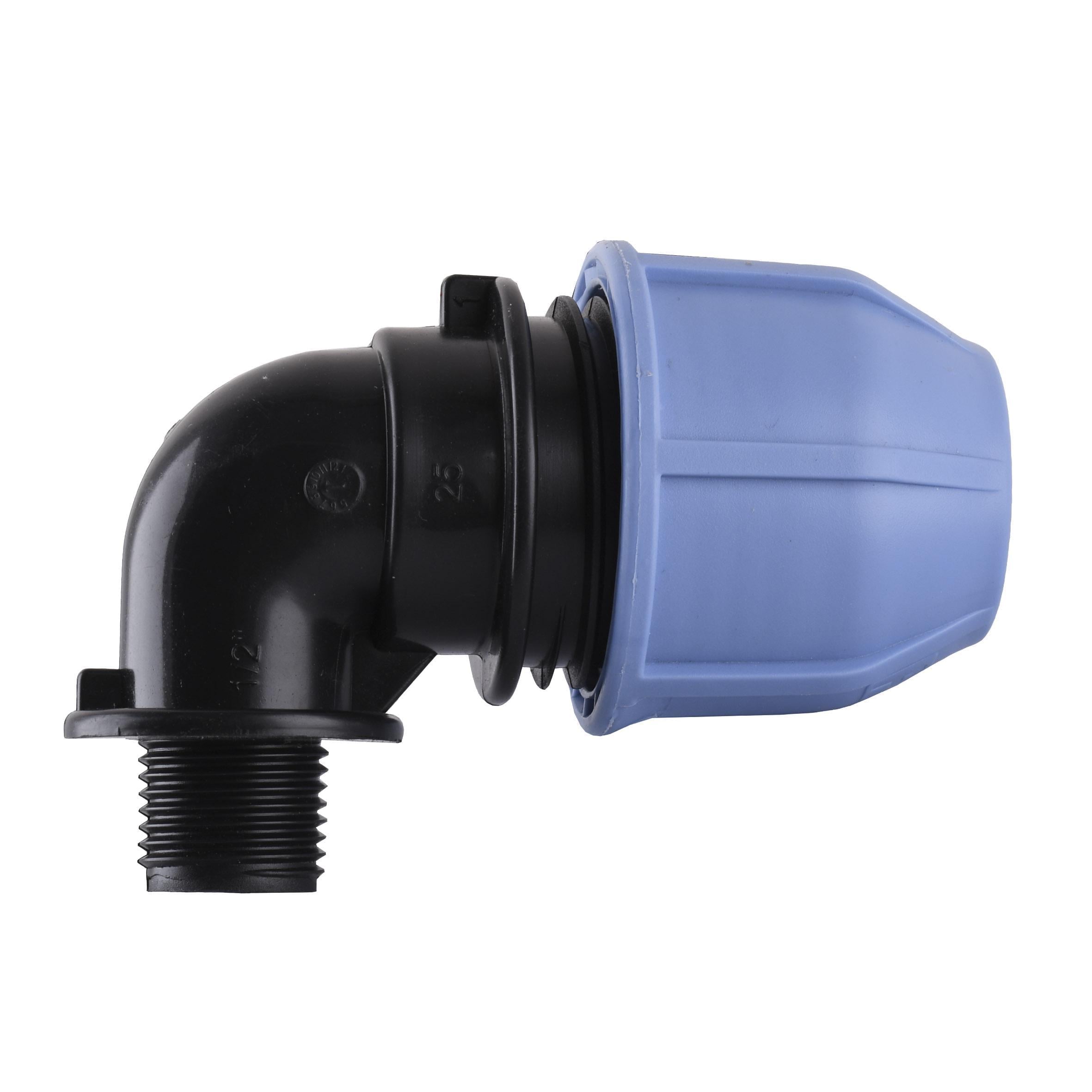 Колено ПНД Vsplast 25 мм x 1/2" ЗР 4003 (000005450)