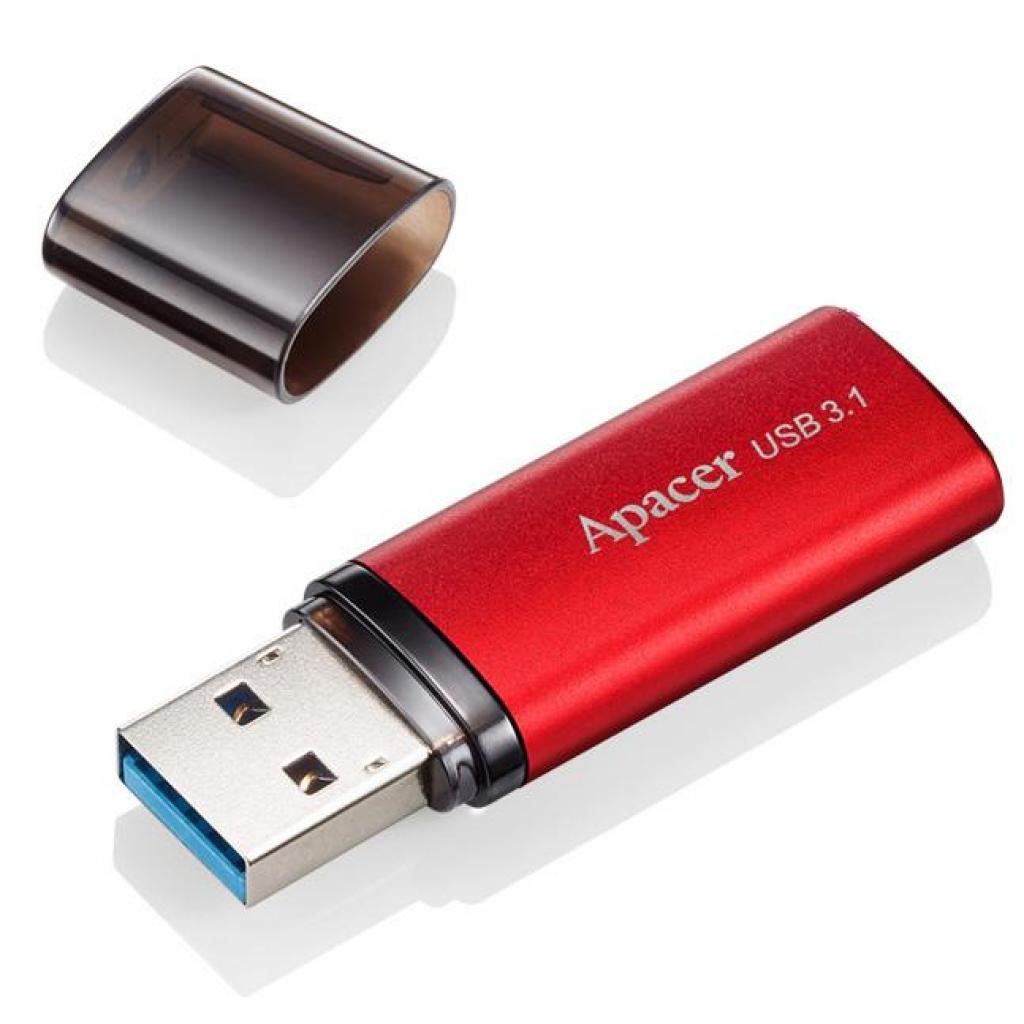Флеш накопичувач USB Apacer AH25B Red USB 3.1 Gen1 32GB (AP32GAH25BR-1) - фото 3 Флеш накопичувач USB Apacer AH25B Red USB 3.1 Gen1 32GB (AP32GAH25BR-1) - фото 3
