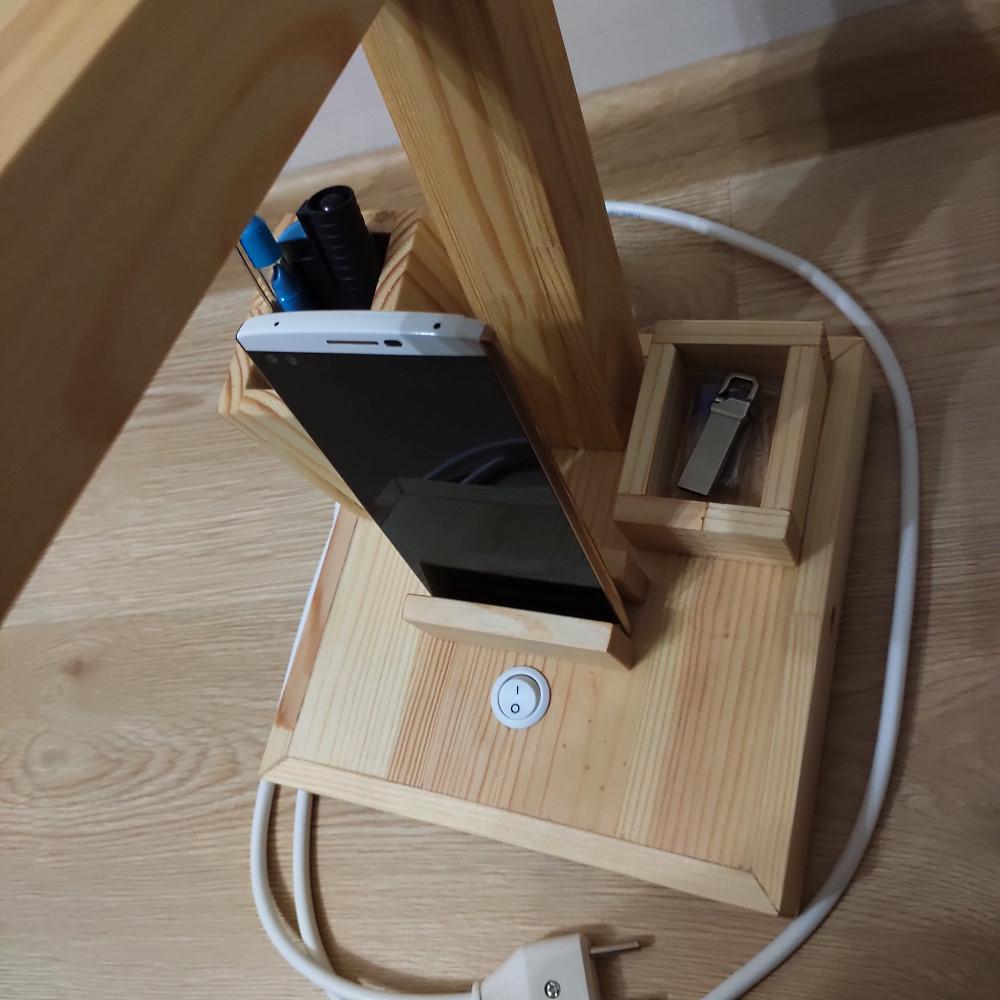 Настольная лампа для школьника деревянная (2089134879) - фото 8 Настольная лампа для школьника деревянная (2089134879) - фото 8