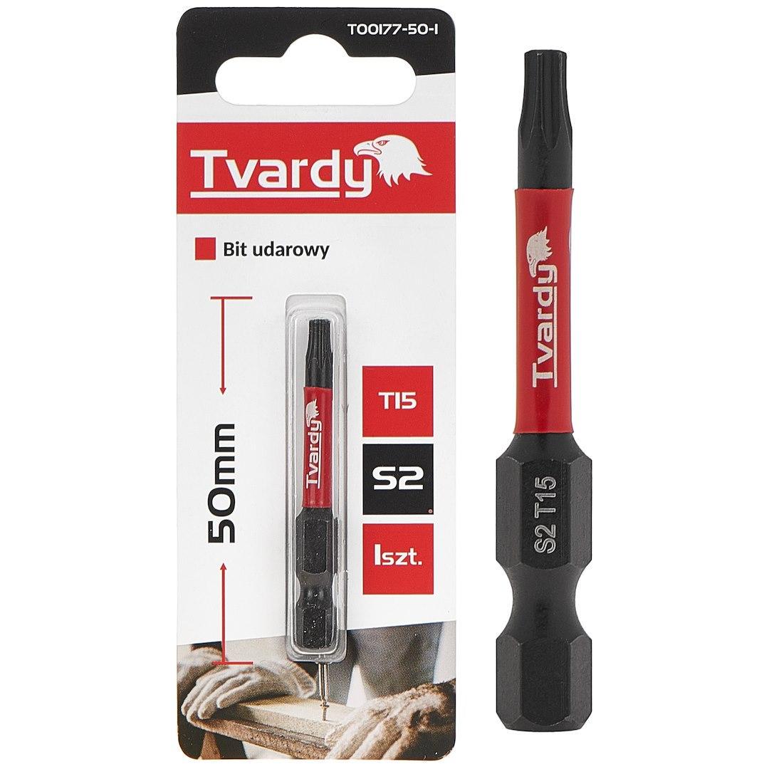 Біта удана Tvardy Torx T15 x 50 мм (T00177-50-1) - фото 3 Біта удана Tvardy Torx T15 x 50 мм (T00177-50-1) - фото 3