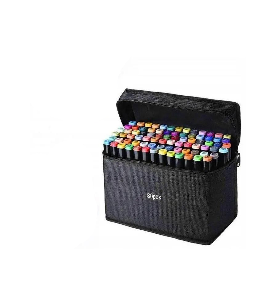 Набор маркеров для скетчинга двусторонние 80 шт.