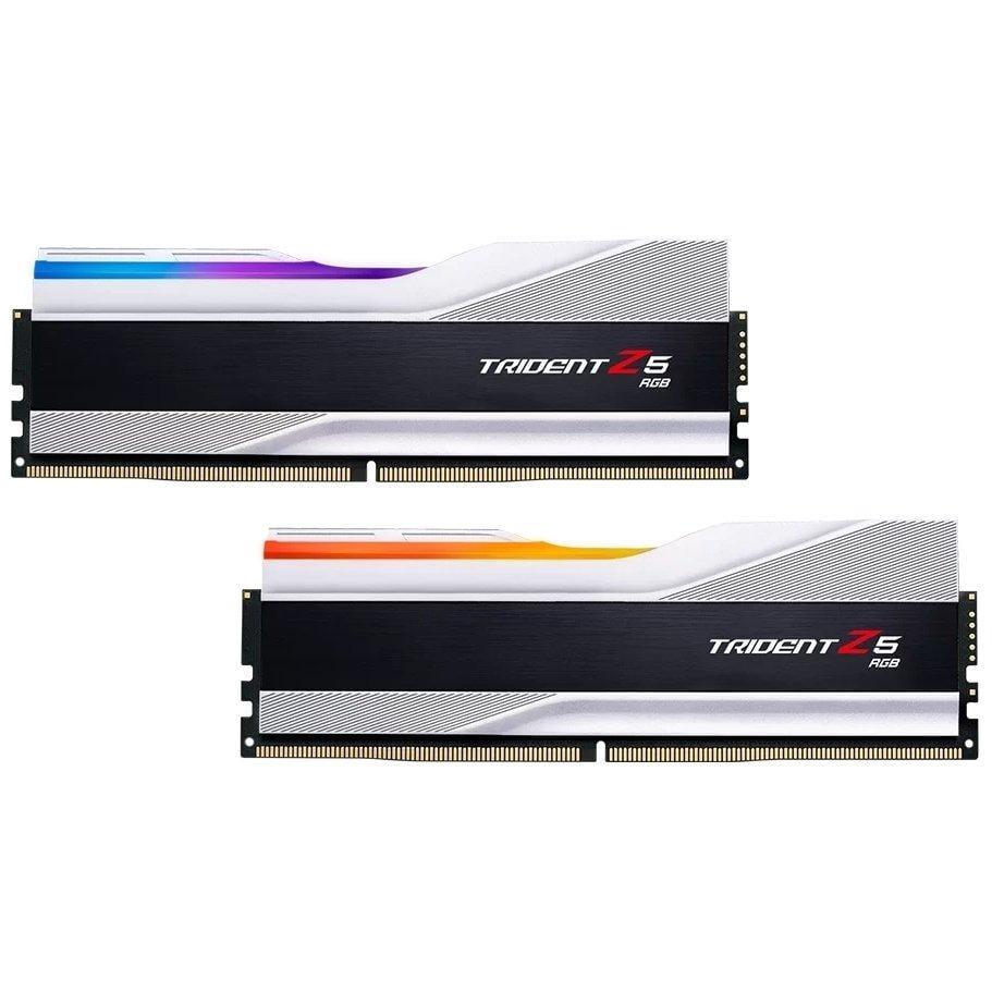 Оперативная память с подсветкой G.Skill Trident Z5 RGB DDR5 32 Гб Kit 6800 МГц Silver (F5-6800J3445G16GX2-TZ5RS)