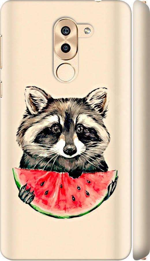 Чехол на Huawei GR5 2017 Енотик с арбузом (4605m-473-42517)