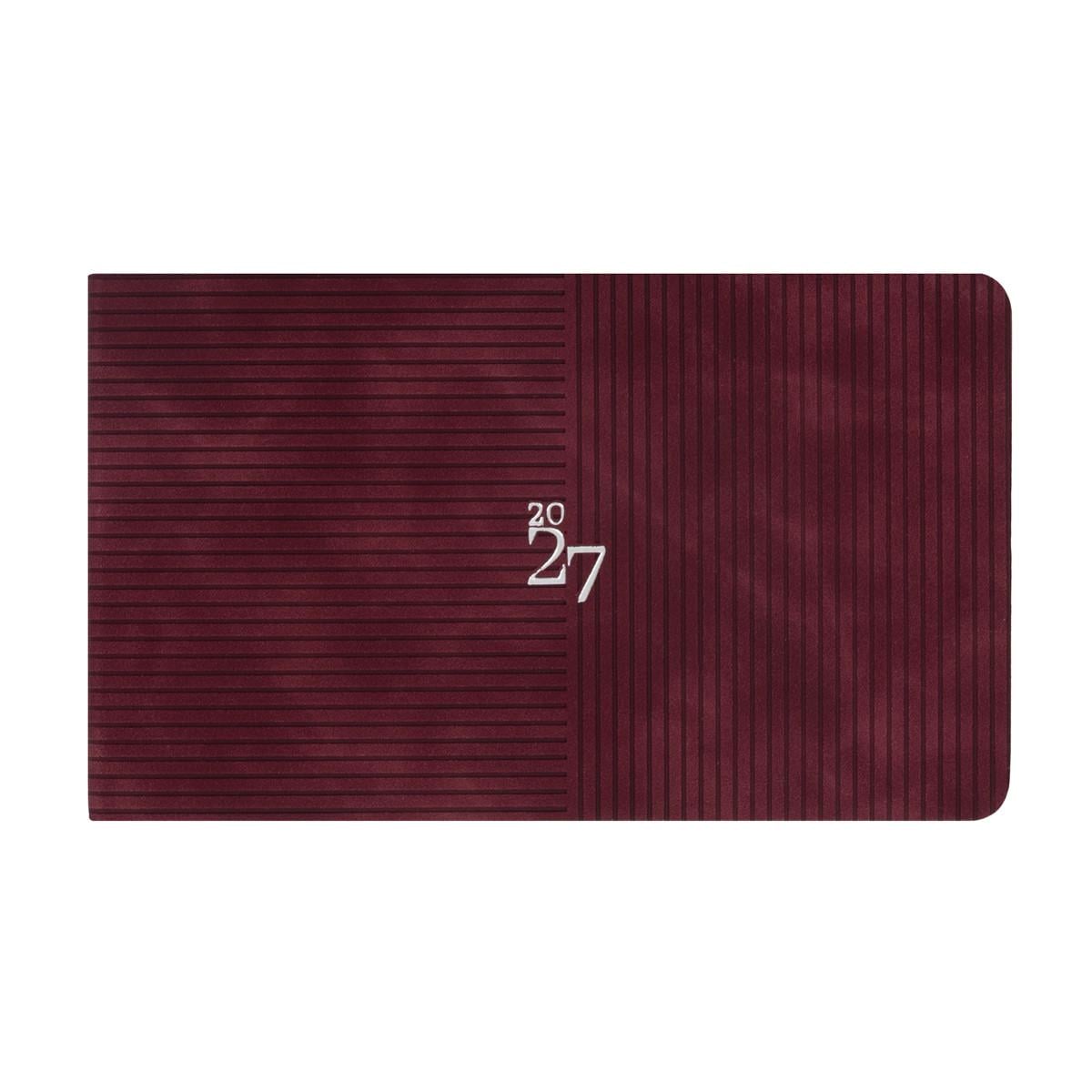 Щотижневик Leo Planner Clarity датований 2027 м‘який 128 стор. 10х17 см Винний (252787)