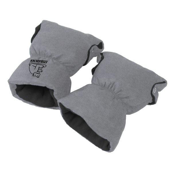 Рукавички для коляски Heitmann Felle Eisbarchen Сірий меланж (7930SG)