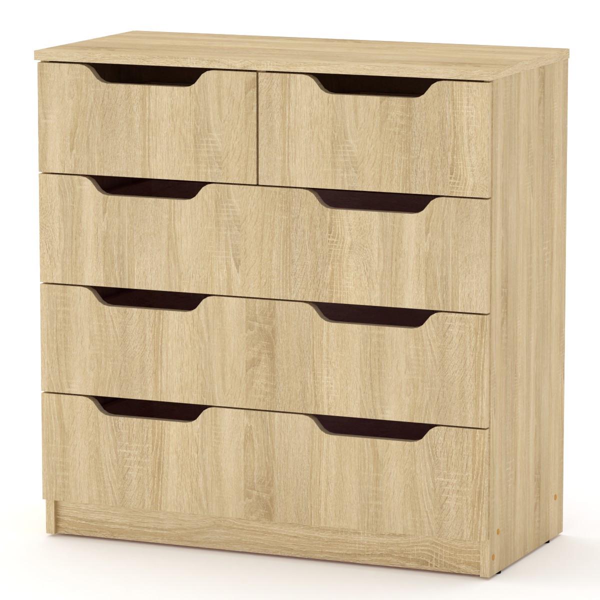 Комод Компаніт без ручок з 5 шухлядами 81х38х82,8 см Дуб сонома (26914550)