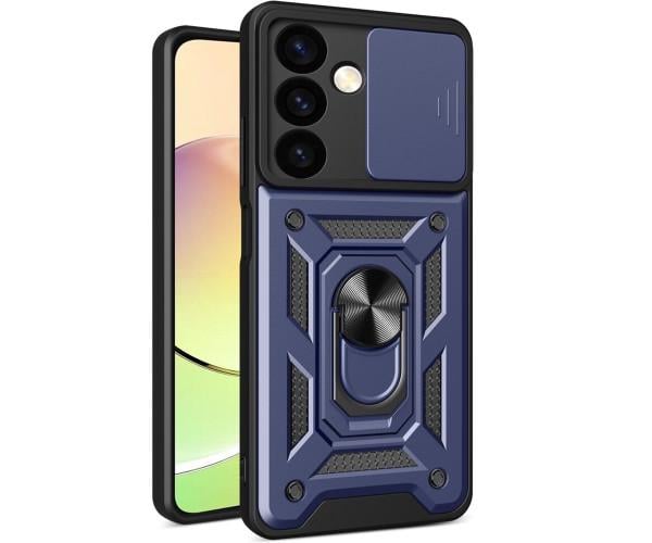 Чехол накладка Ricco Camera Sliding для Samsung Galaxy S24 Plus Синий