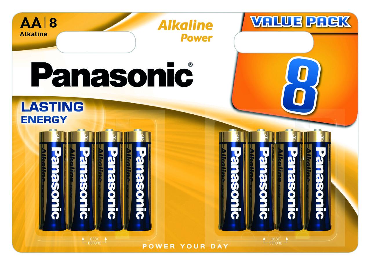 Батарейка PANASONIC ALKALINE POWER LASTING ENERGY AA  8 шт.