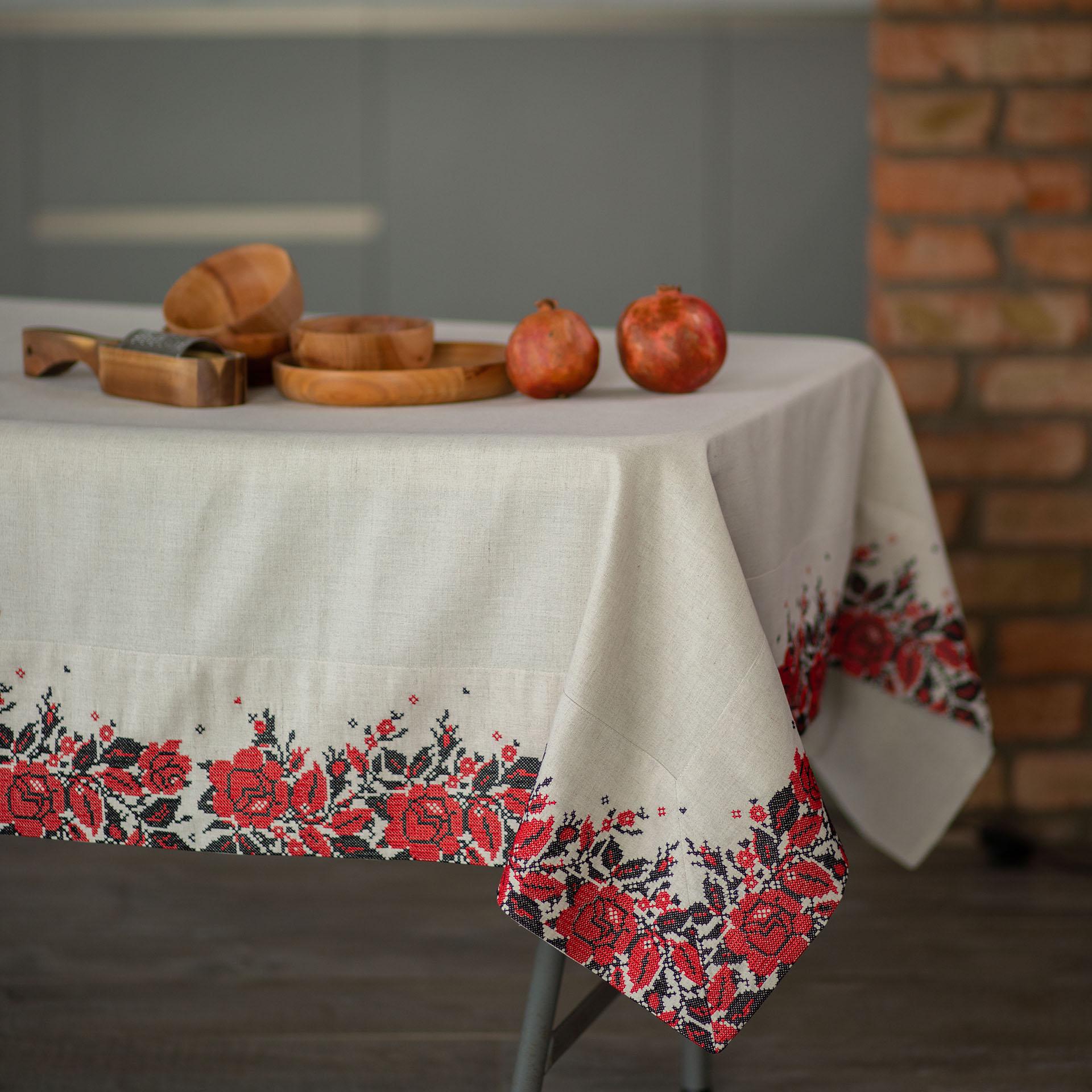 Скатерть Едельвіка Этно мотивы 2,00x1,45 м (295-22/00) - фото 2 Скатерть Едельвіка Этно мотивы 2,00x1,45 м (295-22/00) - фото 2