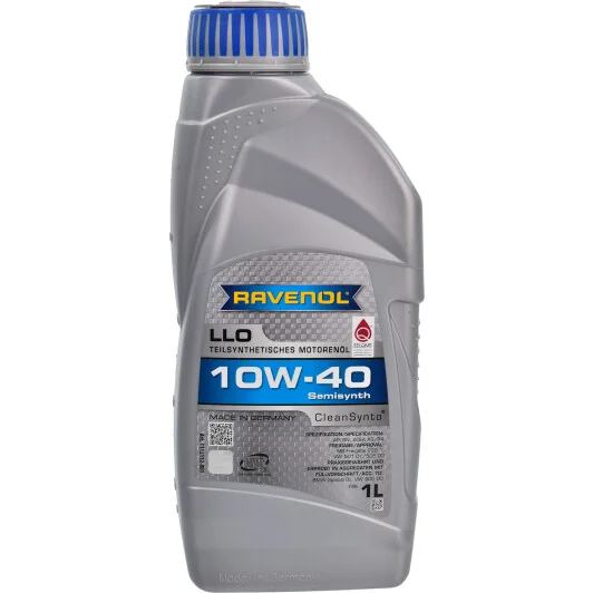 Моторное масло RAVENOL LLO SAE 10W-40 1 л (1112112001)
