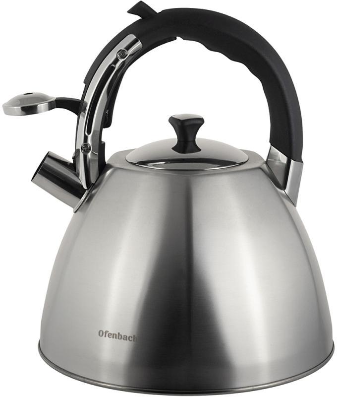 Чайник Ofenbach Augsburg зі свистком нержавіюча сталь 4,5 л (NB-100309) - фото 4 Чайник Ofenbach Augsburg зі свистком нержавіюча сталь 4,5 л (NB-100309) - фото 4
