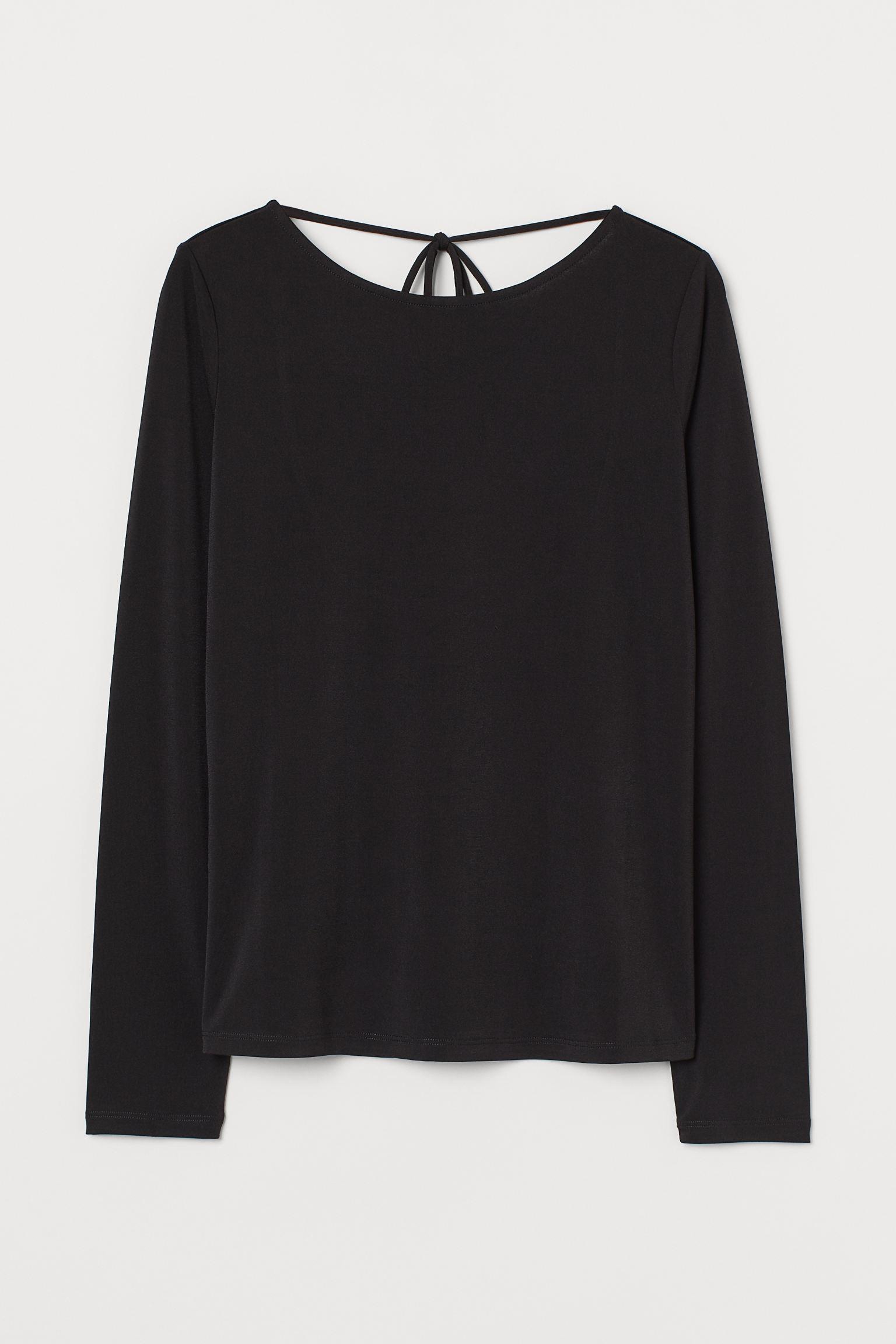 Лонгслив H&M S Черный (5039293972)