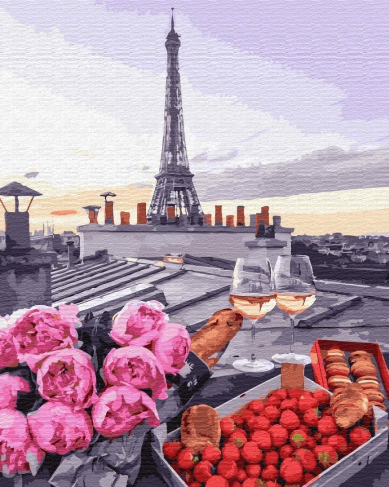 Картина по номерам Brushme "Романтика в Париже" (GX23710)