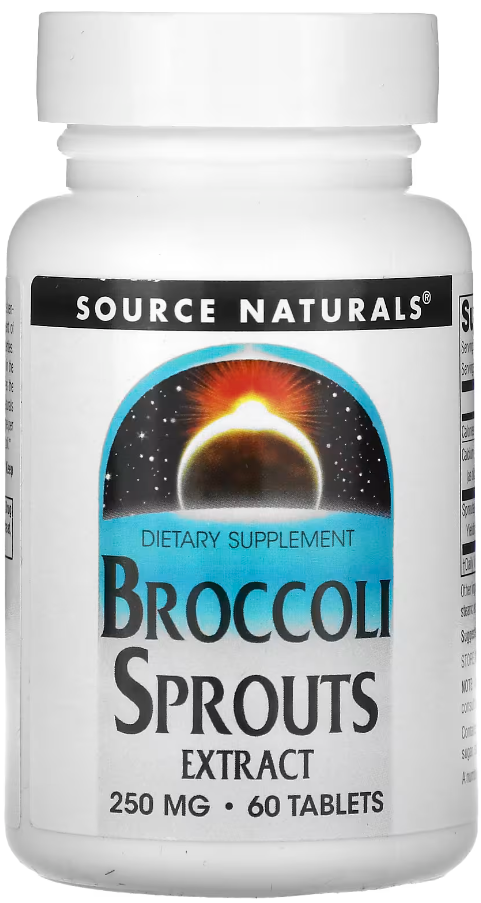 Екстракт паростків брокколі Source Naturals Broccoli Sprouts Extract 250 мг 60 таблеток