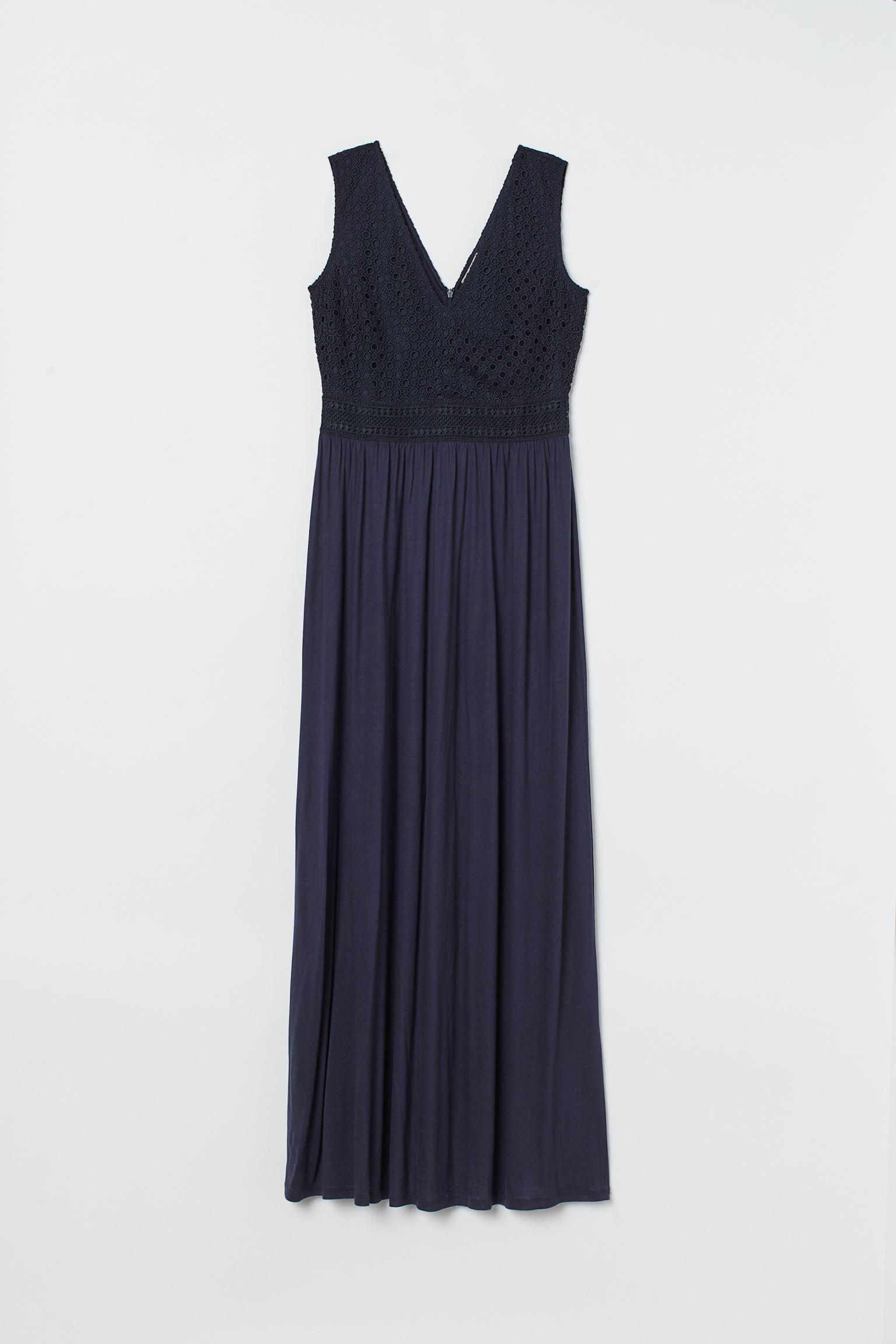 Платье H&M XS Темно-синий (24048783531)