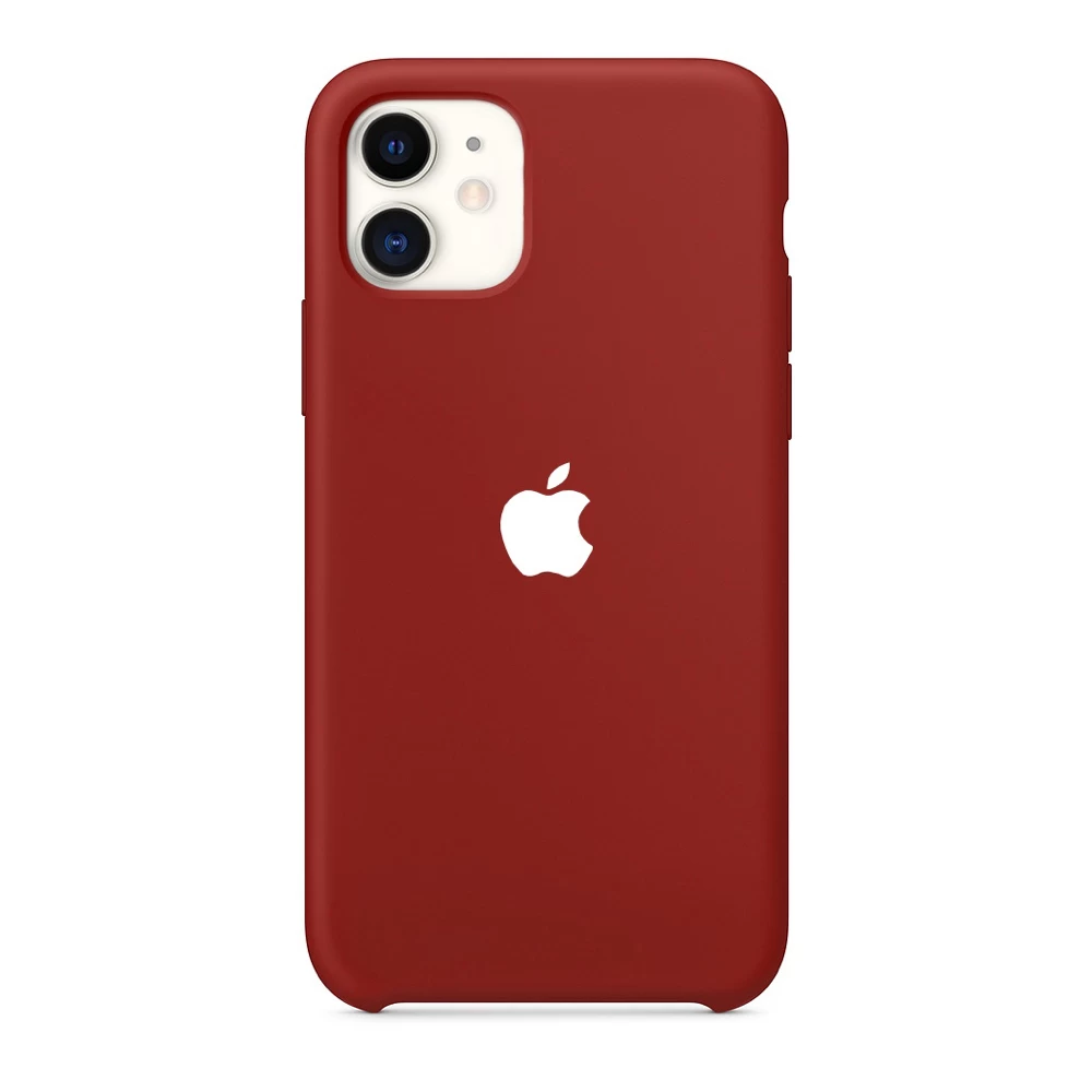Силиконовый Чехол Накладка Silicone Case для iPhone 11 China Red