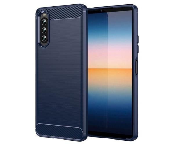 Чехол-накладка Carbon для Sony Xperia 10 IV Синий