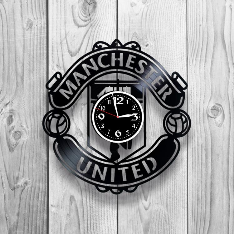 Часы настенные Manchester United 0335 из виниловой пластинки