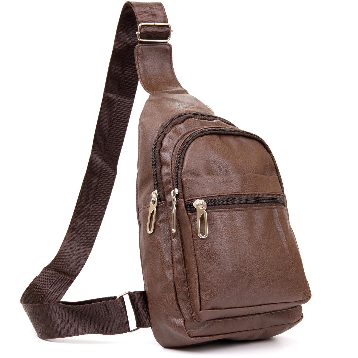 Вместительная сумка Vintage Cross Body Коричневый (48908)