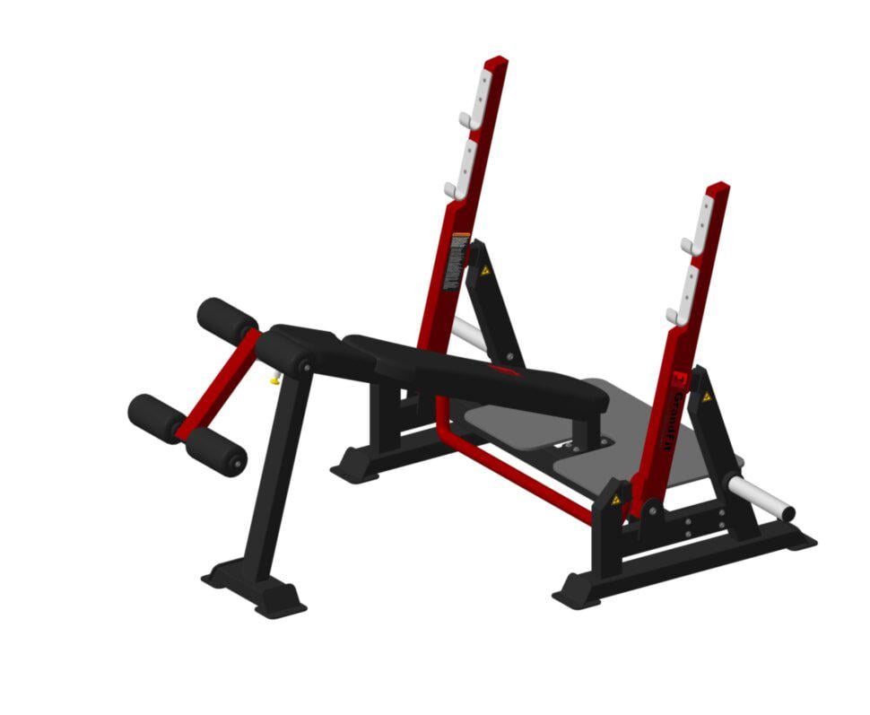 Скамейка для жима лежа под углом вниз RN-Sport GRAND