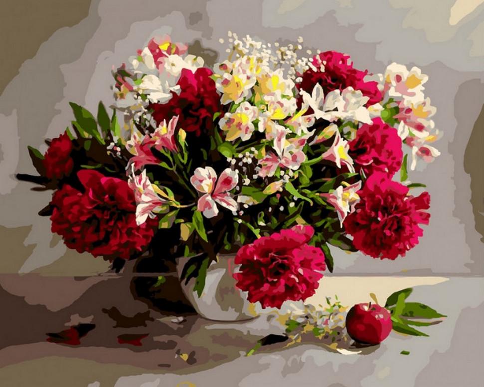 Картина по номерам Josef Otten Цветы Букет 40х50 см в термопакете (5438Y_O-mt)