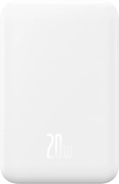Повербанк Baseus Magnetic Mini Wireless Fast Charge 5000 mAh 20W Stellar White (KST-P10022107223-00)