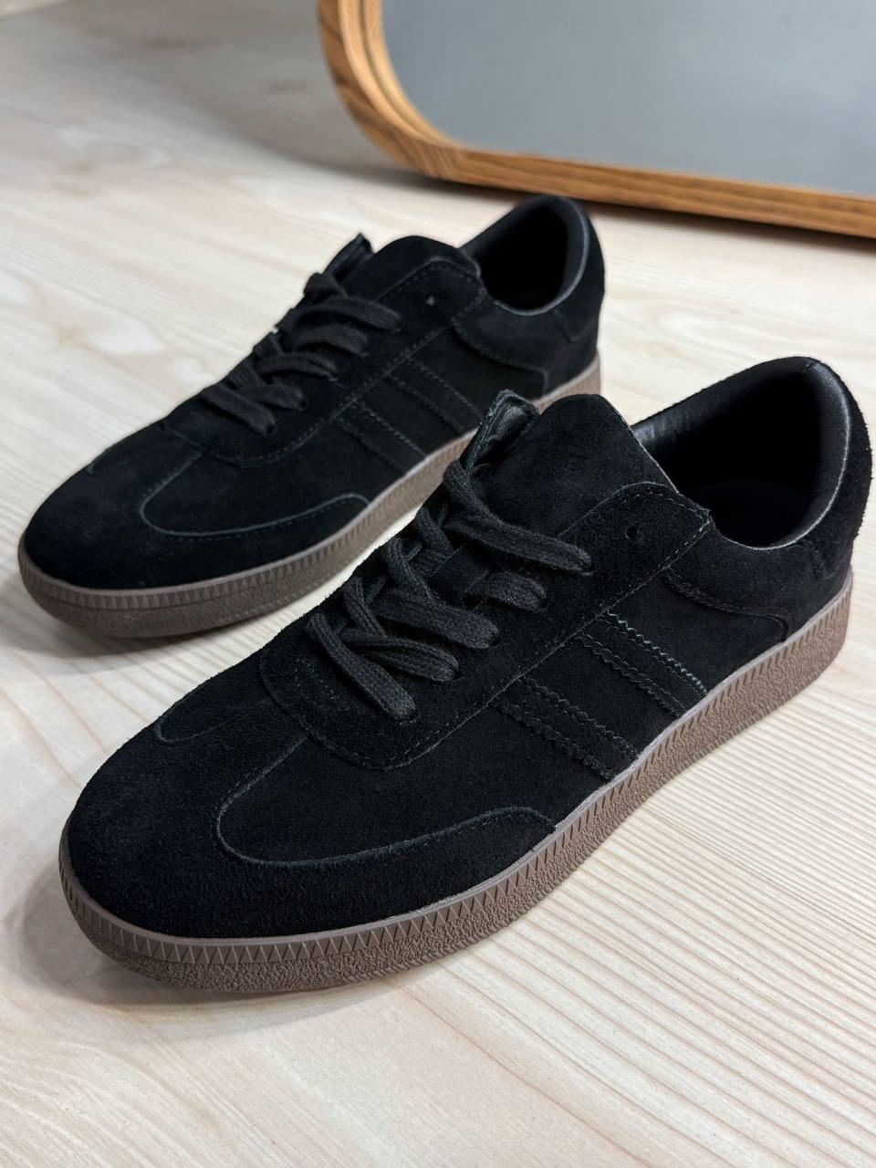 Кеды женские Hengji 8009-12 samba замшевые р. 36 23 см Черный