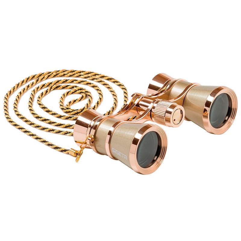 Бінокль театральний SIGETA TEATRUM C 3x25 з ланцюжком Gold (2537374940)