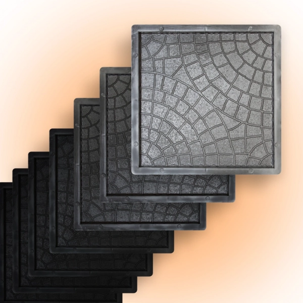 Форми для тротуарної плитки Верес-2007 Павутинка 300х300 мм 25 шт. (1010225-3163)