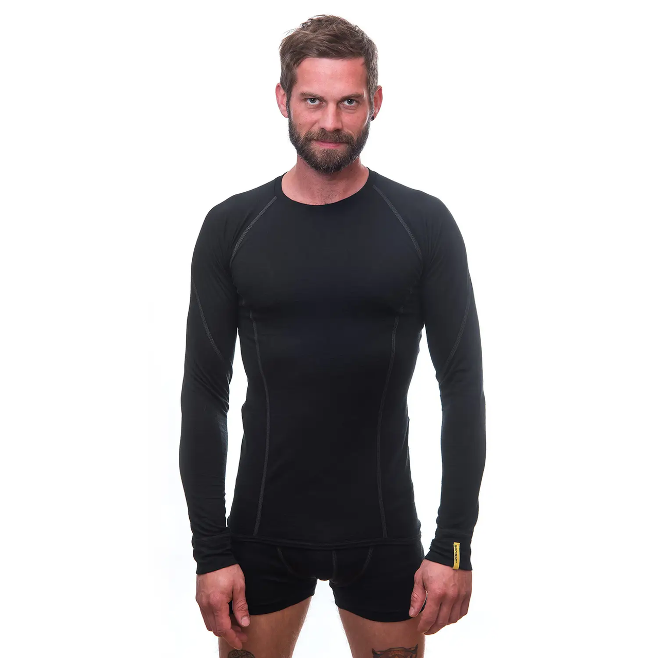 Термофутболка мужская Sensor Merino Active LS Black (SM11MA-black-S) - фото 3