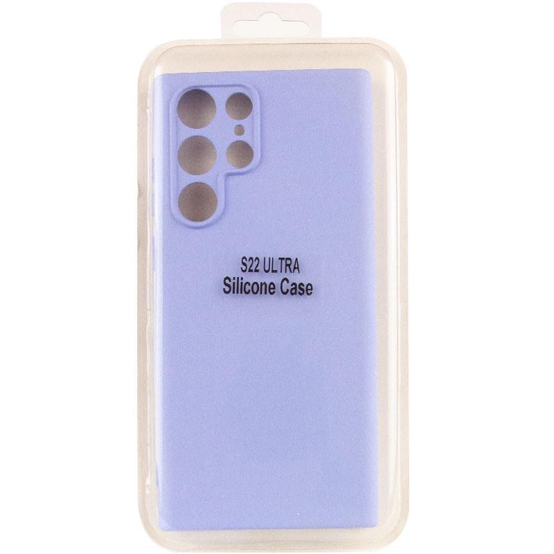 Протиударний Чохол Silicone Cover Lakshmi Full Camera (A) для Samsung Galaxy S22 Ultra Бузковий / Dasheen - фото 5