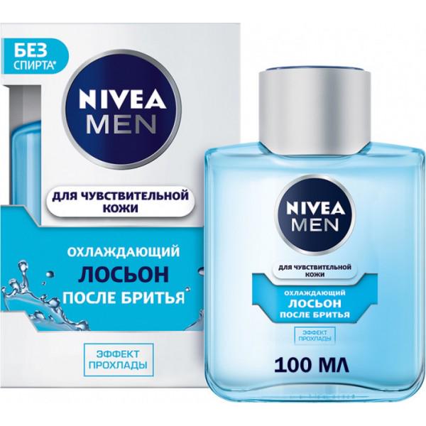 Лосьйон після гоління Nivea Men охолоджуючий для чутливої шкіри без вмісту спирту 100 мл (619280)