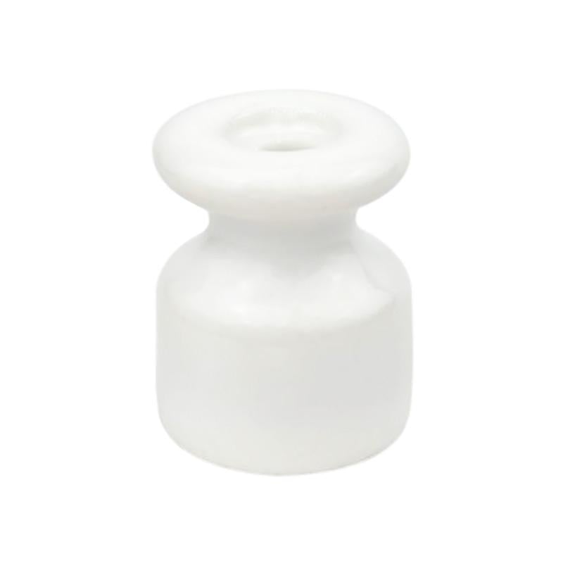 Набор роликов изоляторов керамических Premium 48 шт. для ретро проводки Белый