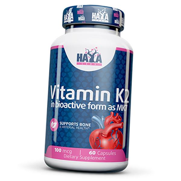 Вітамін К2 Менахінон 7 Haya Labs Vitamin K2-Mk7 100 60 капс. (36405063)