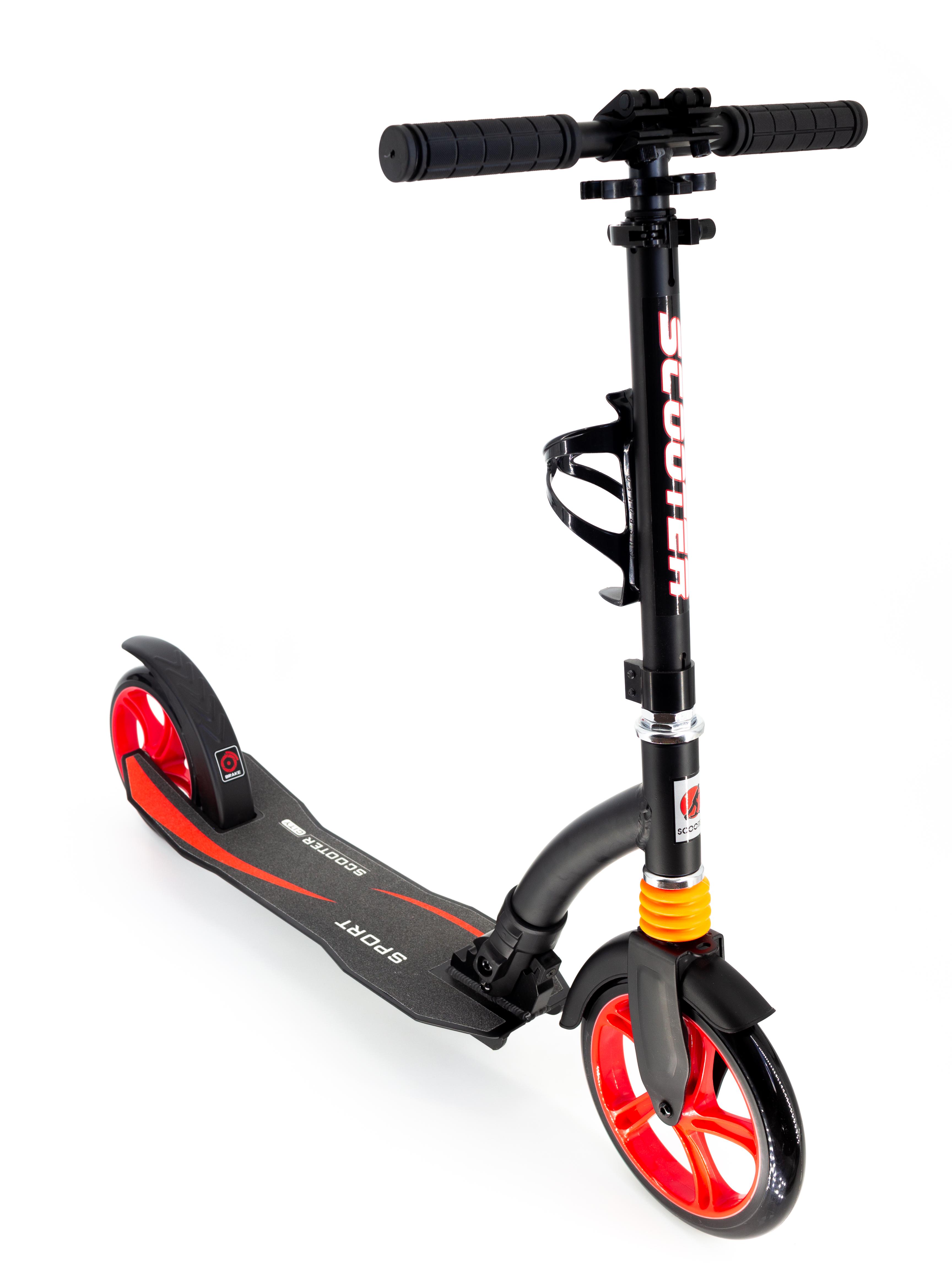 Самокат на большиз колесах Scooter Pro 128-B2 Черный (7562417)