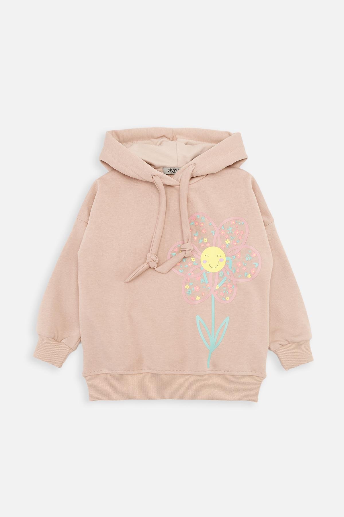 Худи для девочки 116 см Бежевый (SKT001044007)