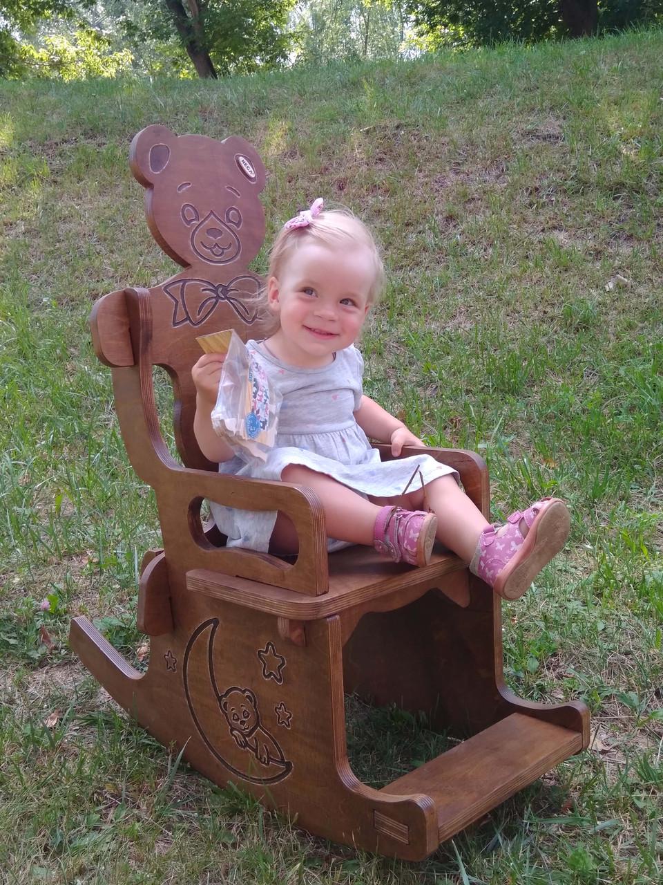 Кресло-качеля HEGA Мишка деревянный с росписью (94) - фото 3 Кресло-качеля HEGA Мишка деревянный с росписью (94) - фото 3