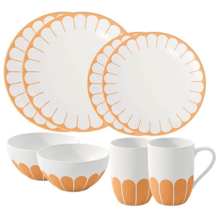 Столовий сервіз Villeroy & Boch Fleur на 2 персони 8 пр. Жовтий (33497562)