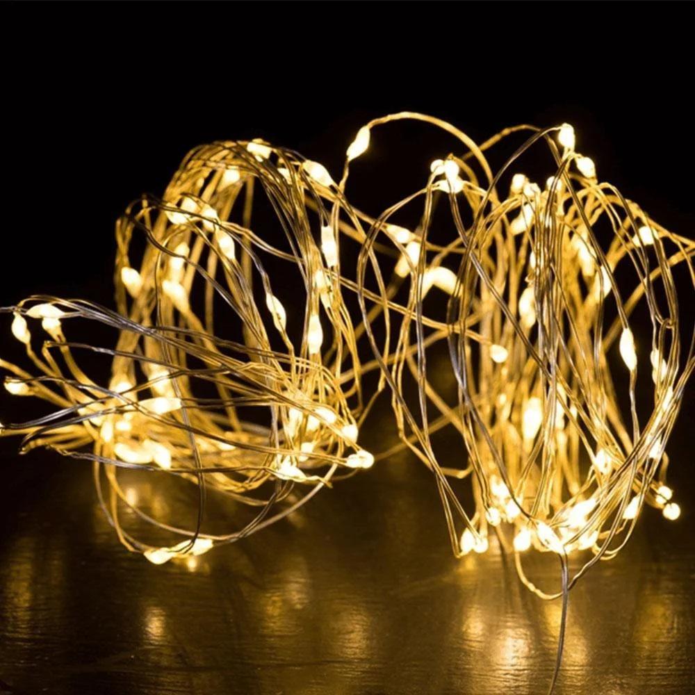 Гірлянда новорічна Роса LED на батарейках/USB 5 м Теплий Білий (29668999) - фото 5 Гірлянда новорічна Роса LED на батарейках/USB 5 м Теплий Білий (29668999) - фото 5