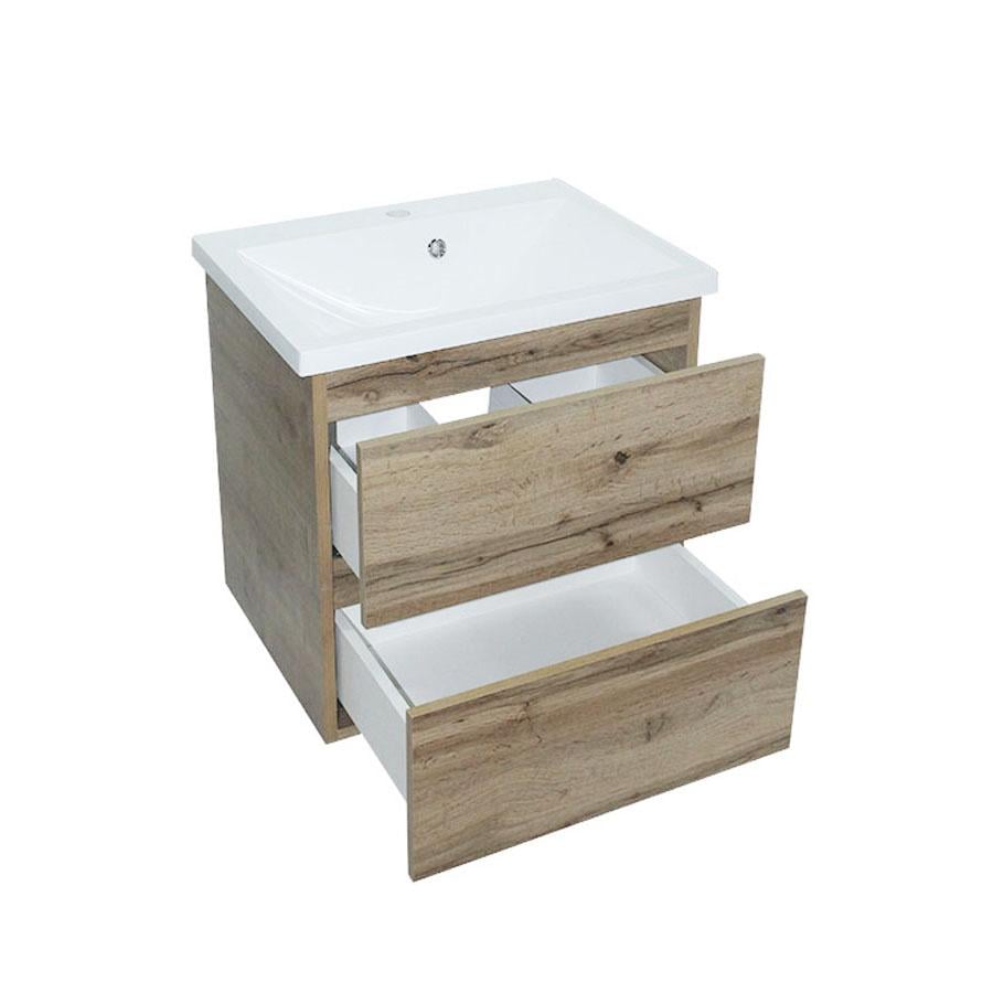 Тумба консольная Ривьера с умывальником Bianco 60 Дуб (1111283) - фото 3