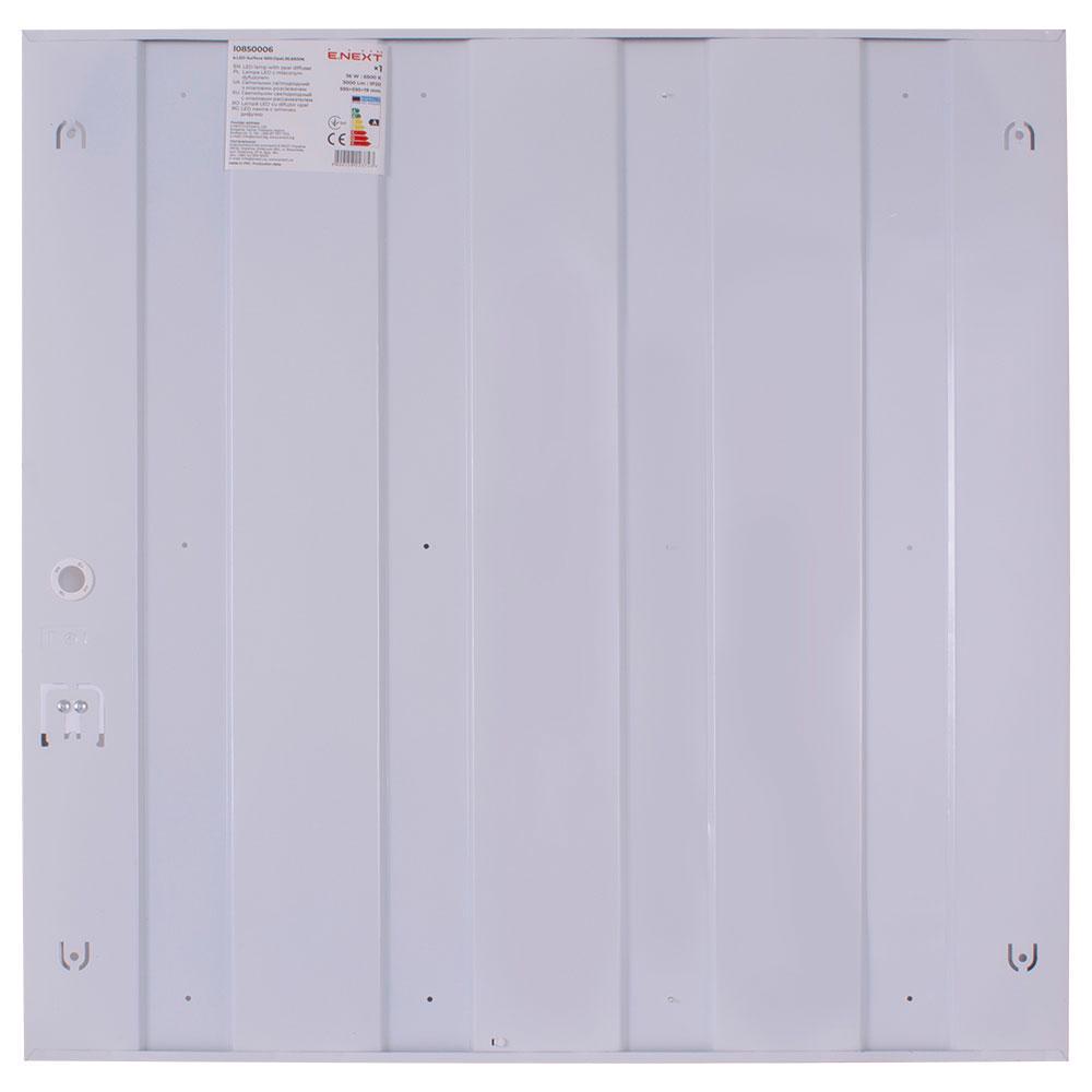 Панель світлодіодна E.NEXT e.LED Surface 600.Opal 36W 3000lm 6500K 595x595x19 мм з опаловим розсіювачем IP20 (l0850006) - фото 2 Панель світлодіодна E.NEXT e.LED Surface 600.Opal 36W 3000lm 6500K 595x595x19 мм з опаловим розсіювачем IP20 (l0850006) - фото 2