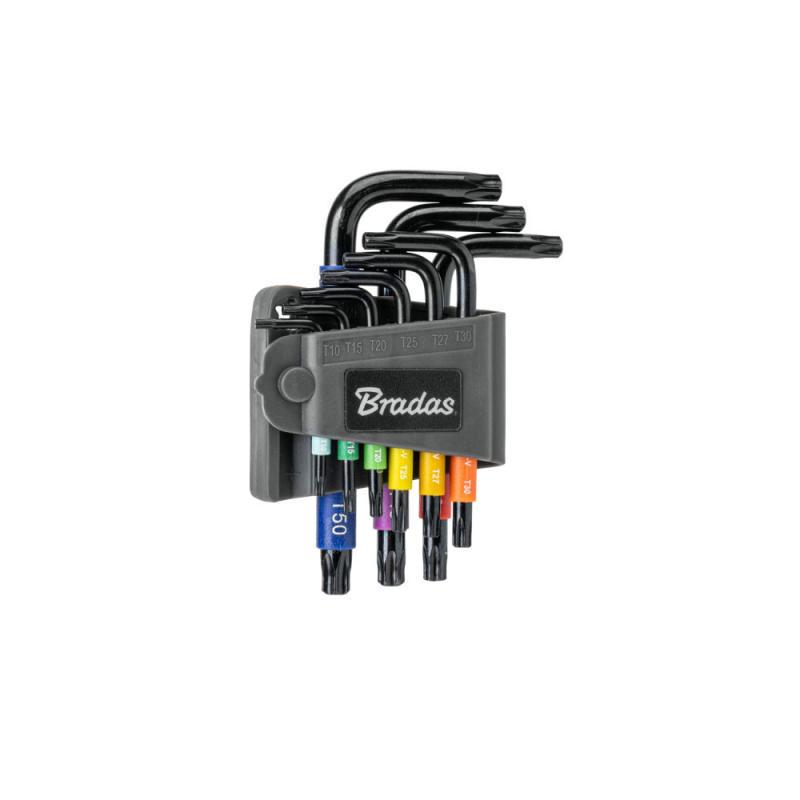 Набор ключей Bradas TORX TX 10-50 9 шт. короткие (DIY-HKT71-SH/B)