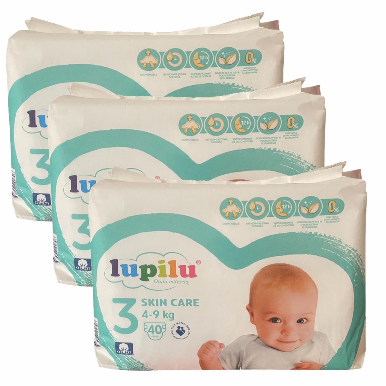 Підгузки Lupilu Skin Care 3 Midi 4-9 кг 120 шт. (2564234751)