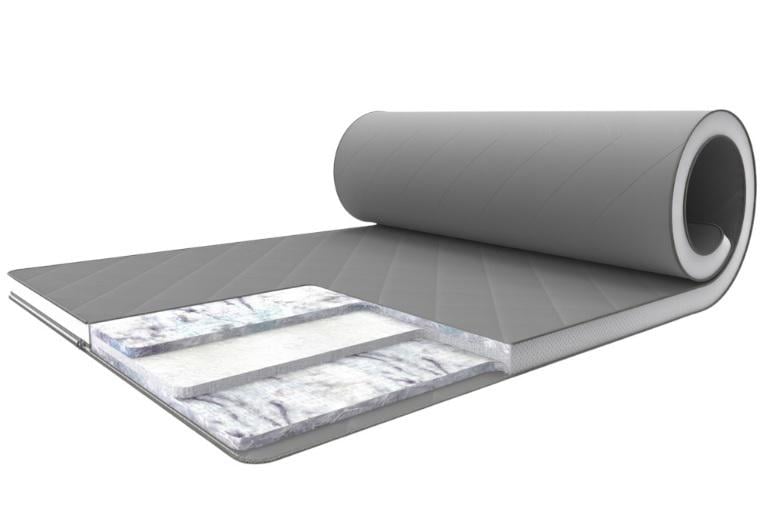 Матрас топпер тонкий Family Sleep Rain Gray-White collection 160х200 см