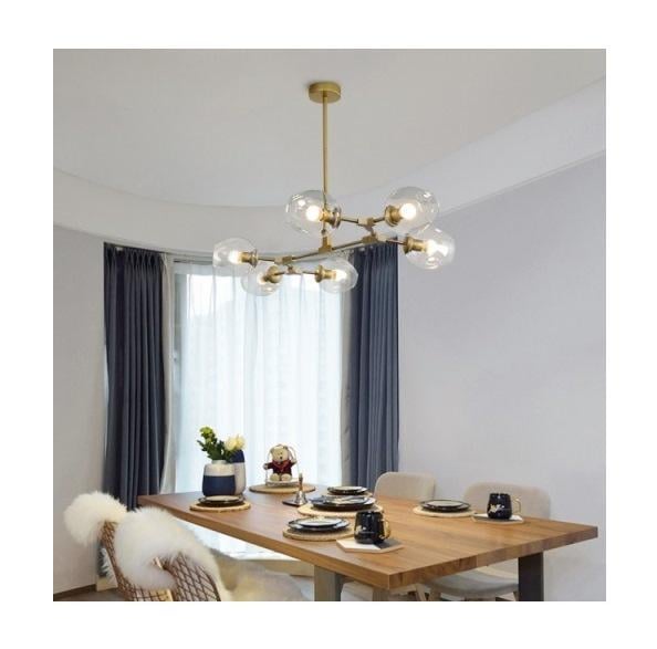 Люстра подвесная BUBBLES GOLD CLEAR (053900/6 fg/cl)