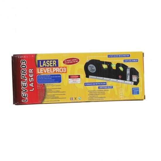 Уровень лазерный Fixit Laser Level Pro 3 со встроенной рулеткой 2,5 м (UROVEN 7124) - фото 6