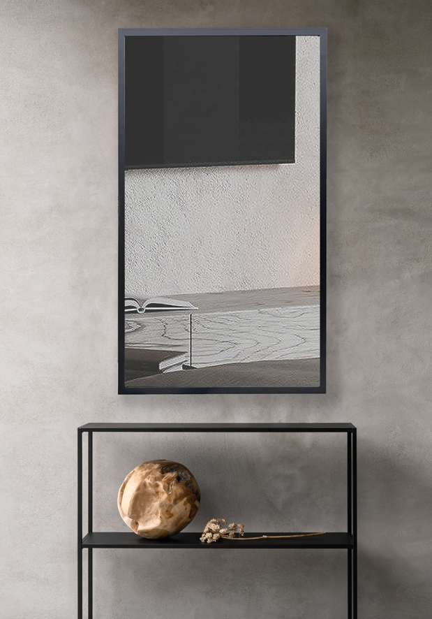 Дзеркало в рамці CRYSTAL GLASS 2290 1700x500 мм Чорний (С3561)