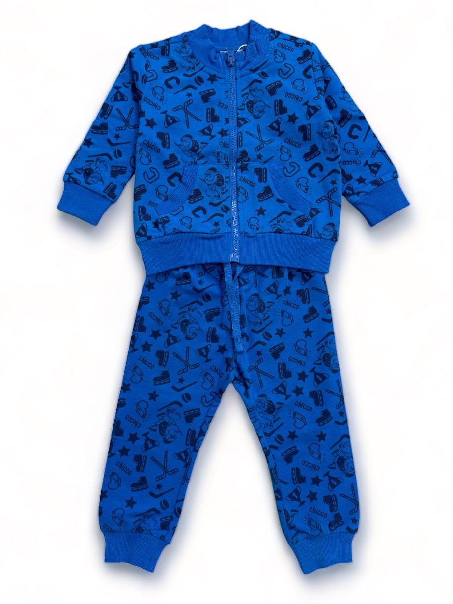 Костюм детский Chicco весенний на замок 12-18 мес. 80 см Синий (2087346863)