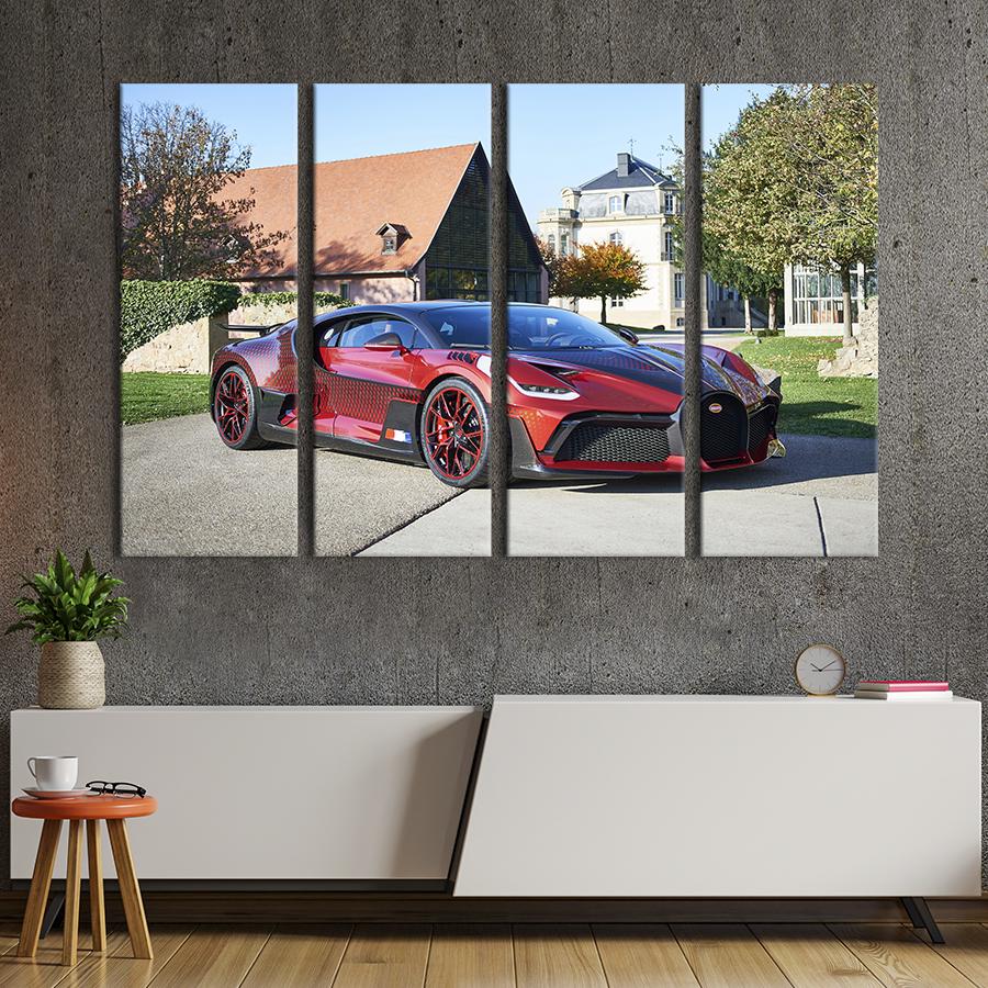 Картина на холсте Bugatti Divo Lady Bug из премиум-окрасом 89x53 см (1307-41)